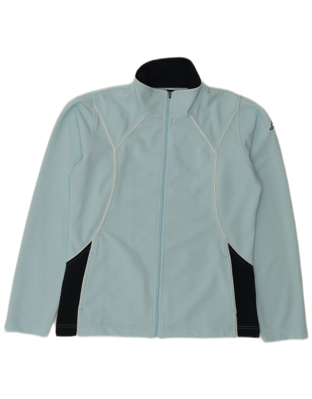 Kappa Damen-Trainingsanzug-Top-Jacke, UK 16, groß, blaues Farbblock-Polyester