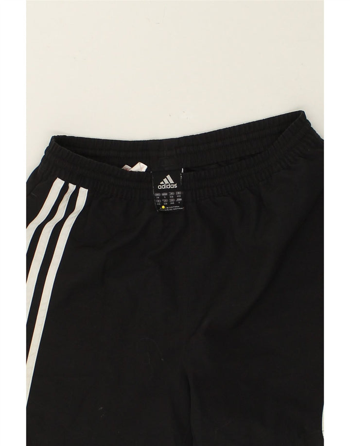 ADIDAS Boys Sport Shorts 9-10 Years Black Polyester Vintage Adidas and Second-Hand Adidas from Messina Hembry 