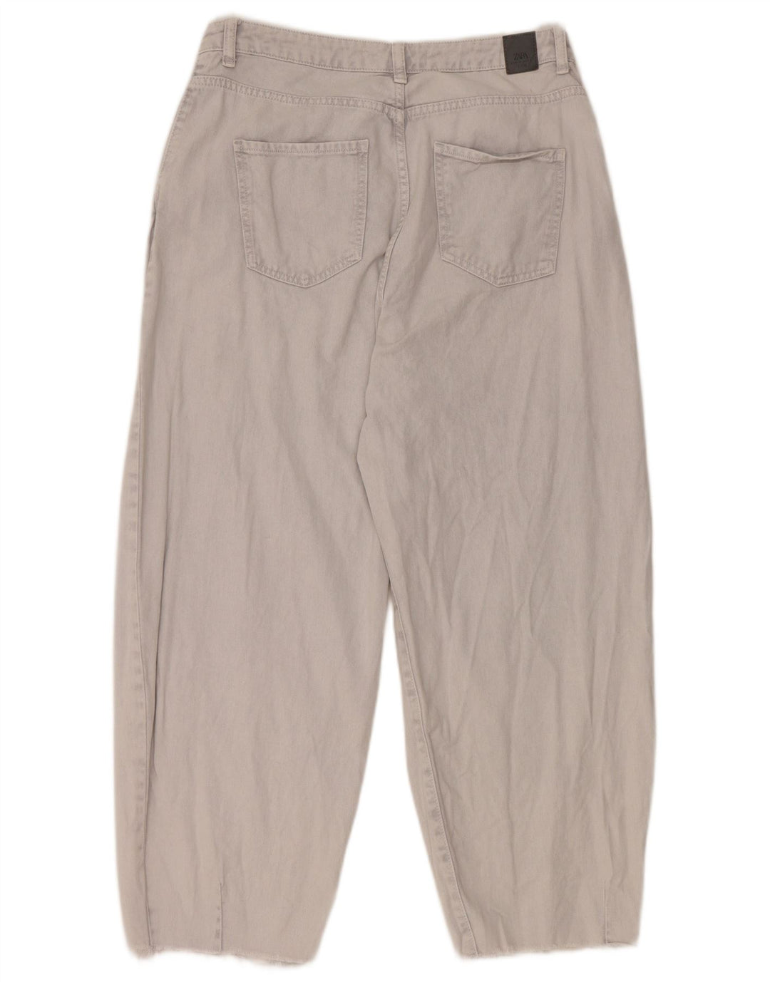 ZARA Womens Cropped Jeans EU 40 Medium W30 L25 Grey