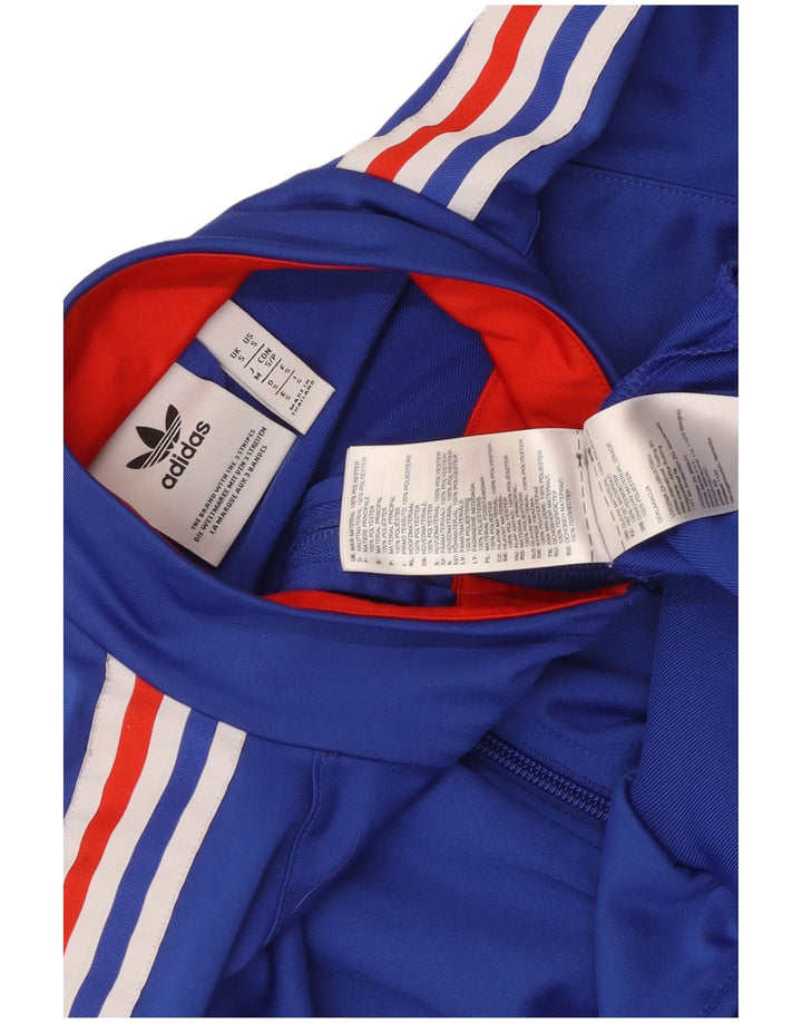 Adidas Herren-Trainingsanzug-Top-Jacke, kleines blaues Farbblock-Polyester