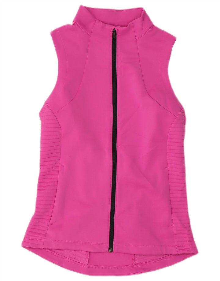 Under Armour Damen Cold Gear Trainingsanzug Top Jacke UK 10 Small Pink
