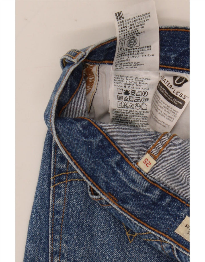 Levi's Damen Jeansrock W25 XS Blaue Baumwolle