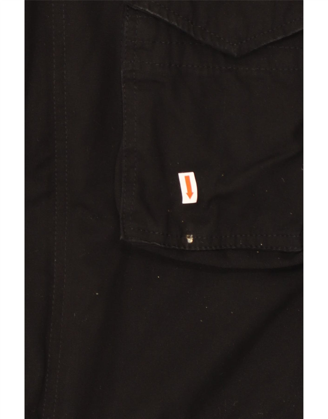 BRANDIT Herren-Militärjacke mit grafischer Kapuze, Größe 40, Größe L, Schwarz, Polyester