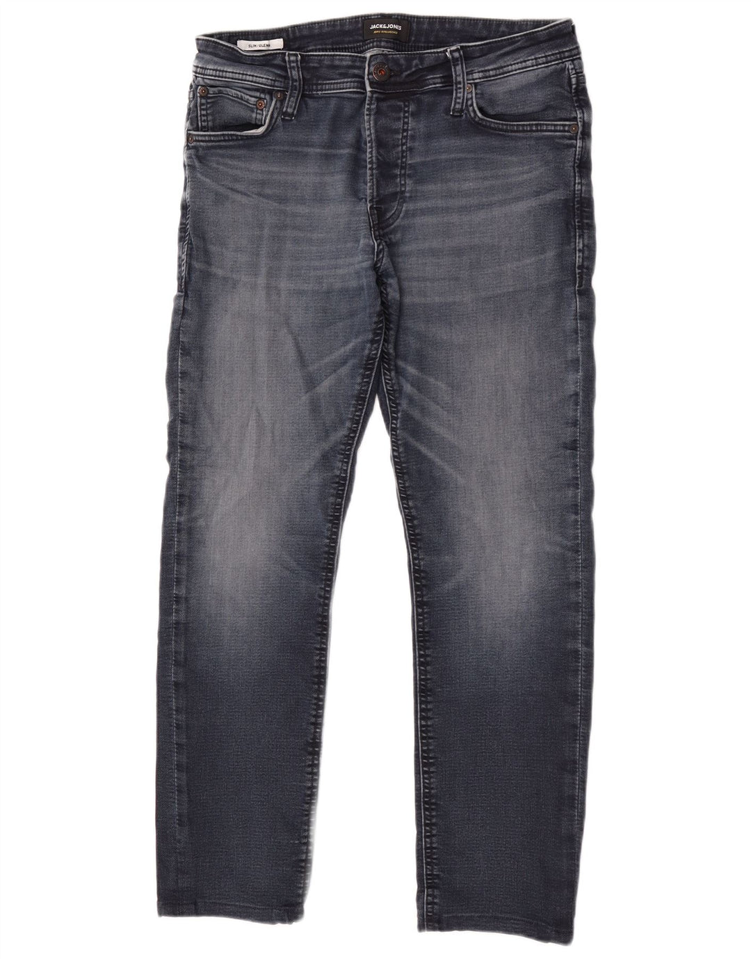 Jack & Jones Herren GLENN Slim Jeans W33 L30 Blaue Baumwolle