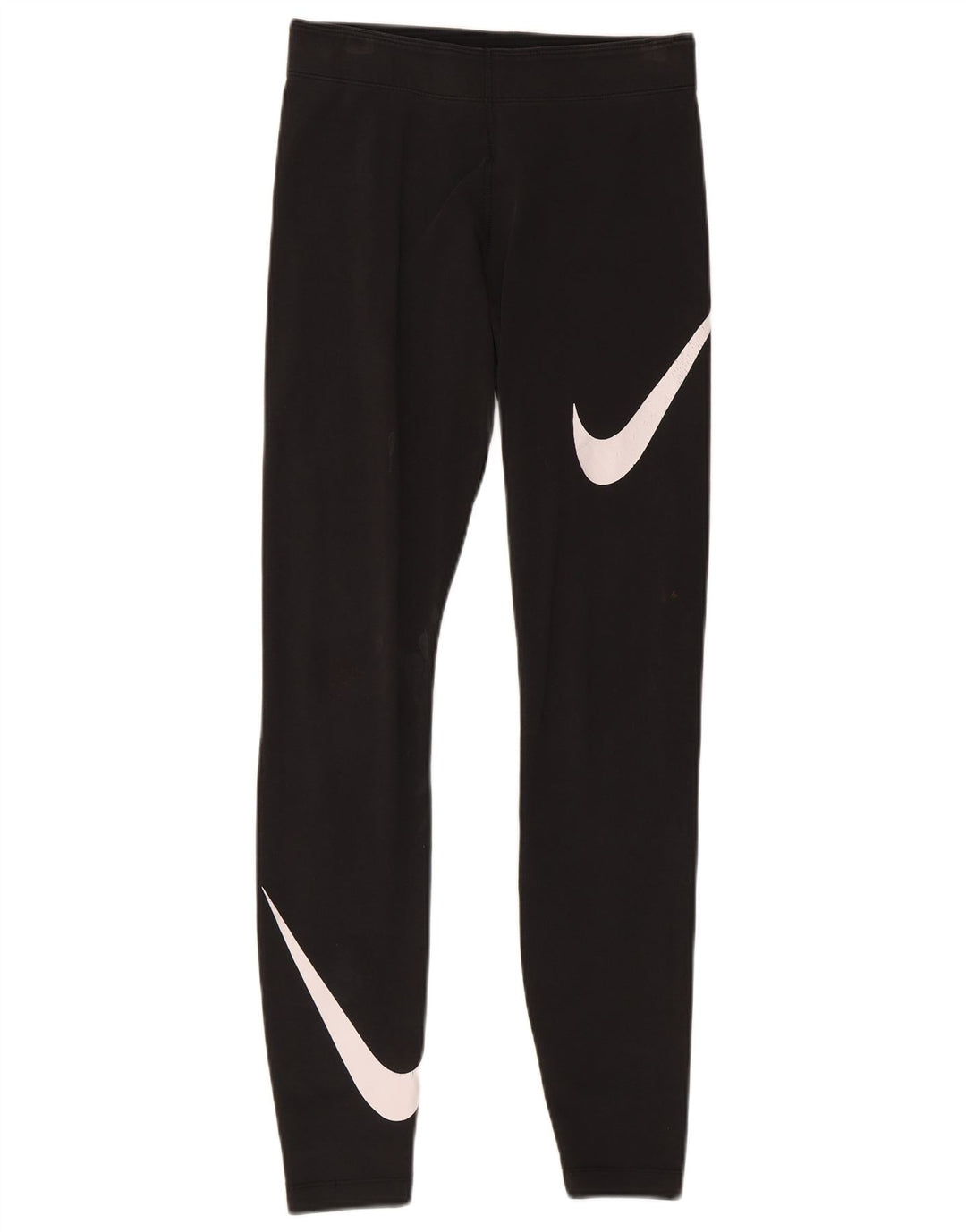 Nike Womens Graphic Leggings UK 8 Small Schwarz Baumwolle