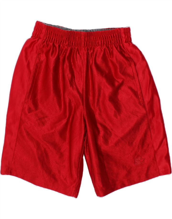 STARTER Boys Sport Shorts 6-7 Years Small Red Polyester Vintage Starter and Second-Hand Starter from Messina Hembry 