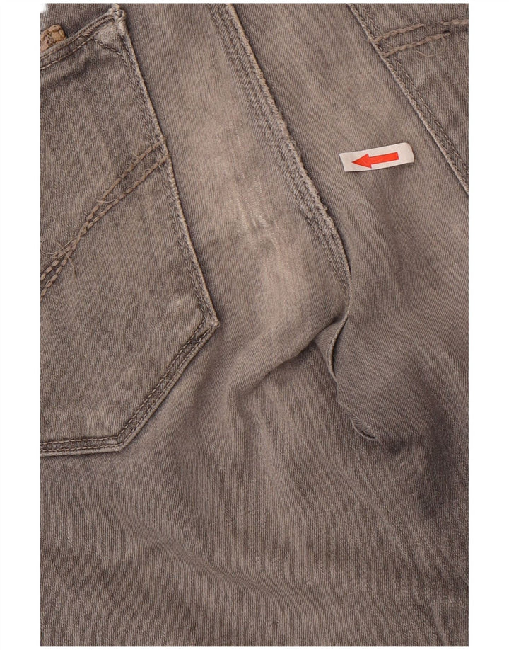 ALVIERO MARTINI Herren Slim Jeans W33 L31 Graue Baumwolle