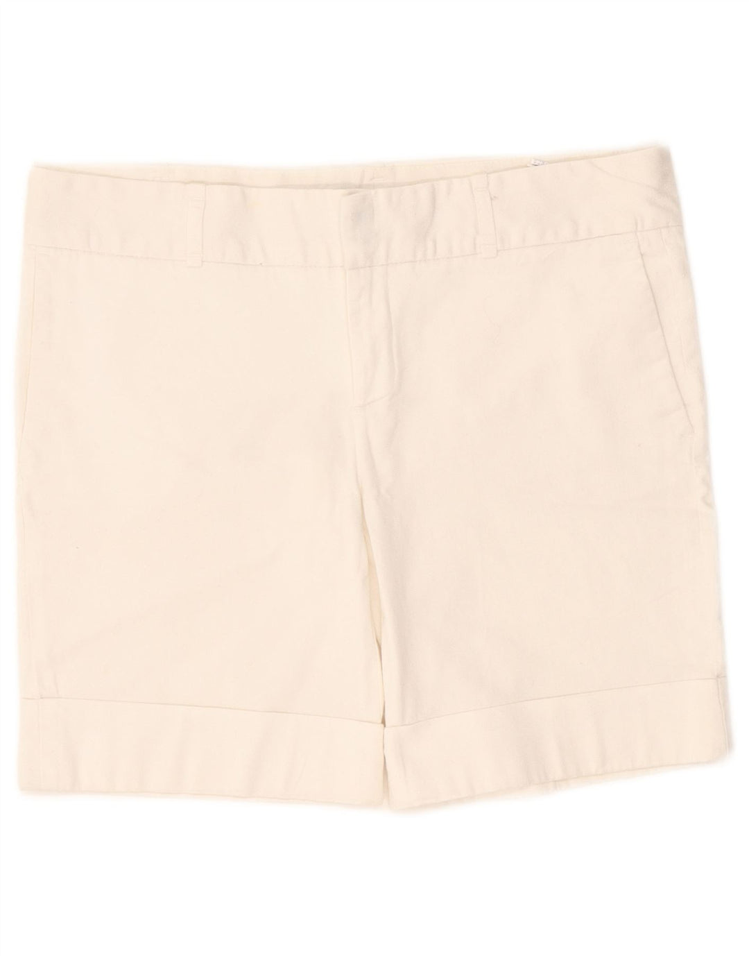 Zara Damen Chinoshorts EU 40 Medium W30 Weiße Baumwolle