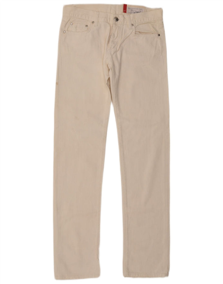 Gap Slim-Jeans für Damen, W28, L34, cremefarbene Baumwolle