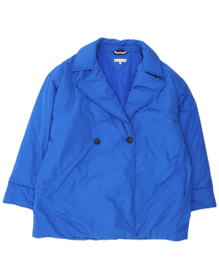 Tommy Hilfiger Damen Wattierte Jacke UK 20 2XL Blau Polyester