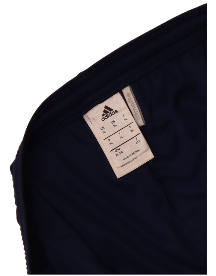 Adidas Herren Climalite Sport Shorts XL Marineblau gestreift Polyester