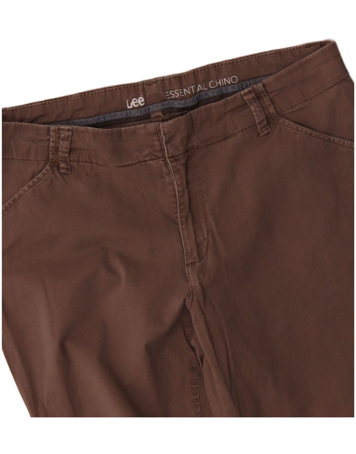 Lee Damen gerade Chinohose W34 L29 Braun