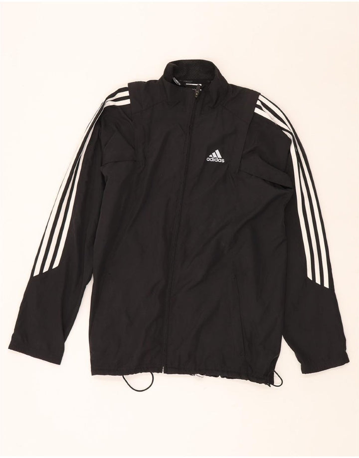 ADIDAS Herren Climalite Regenjacke UK 36 Small Schwarz Polyester