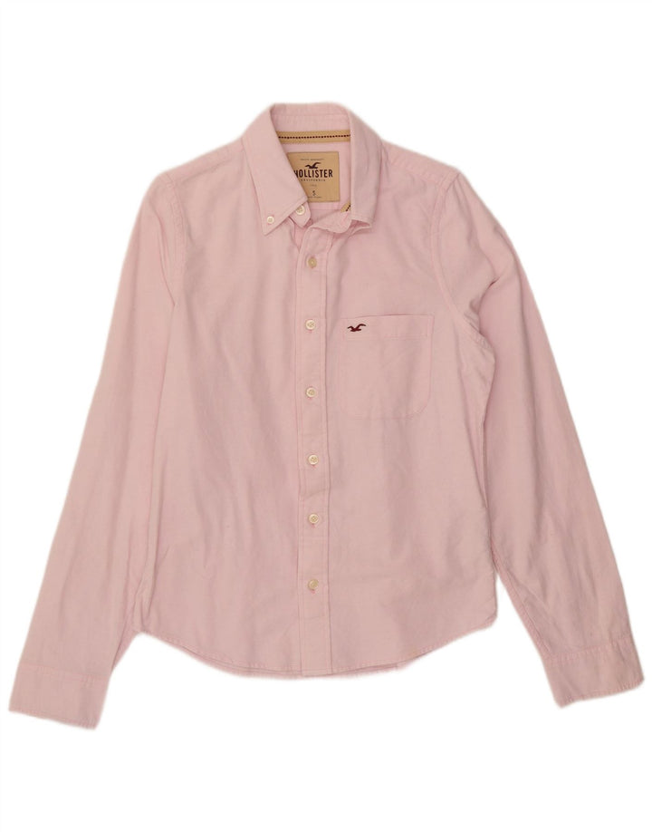 Hollister Herren-Hemd, Größe S, rosa, Baumwolle