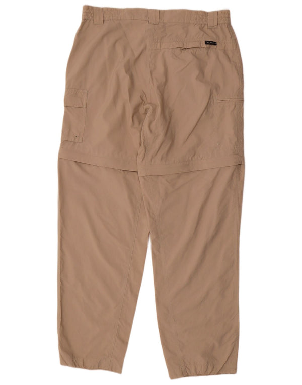 COLUMBIA Gerade Cargohose für Damen, Größe L, W32, L30, Beige, Polyester