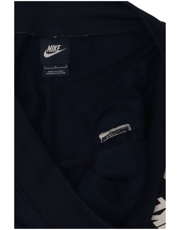 Nike Herren-Trainingshose, Jogginghose, groß, marineblau, Farbblock-Polyester