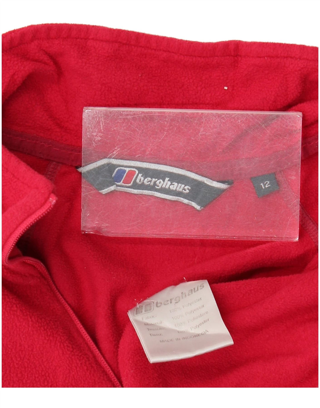 BERGHAUS Damen-Fleecepullover mit Reißverschluss am Hals, UK 12, Mittelrosa, Polyester