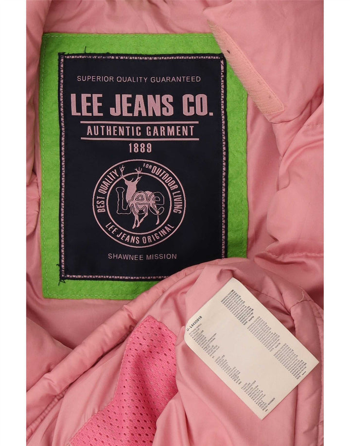Lee Wattierte Damenweste UK 16 Large Pink Polyester