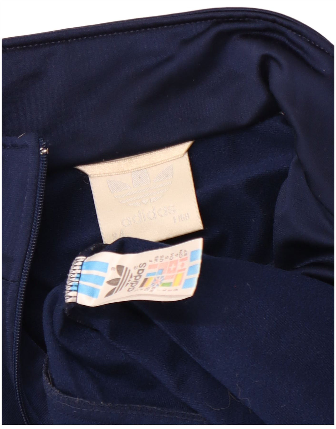 Adidas Herren Loose Fit Trainingsanzug Top Jacke UK 36/38 Small Marineblau