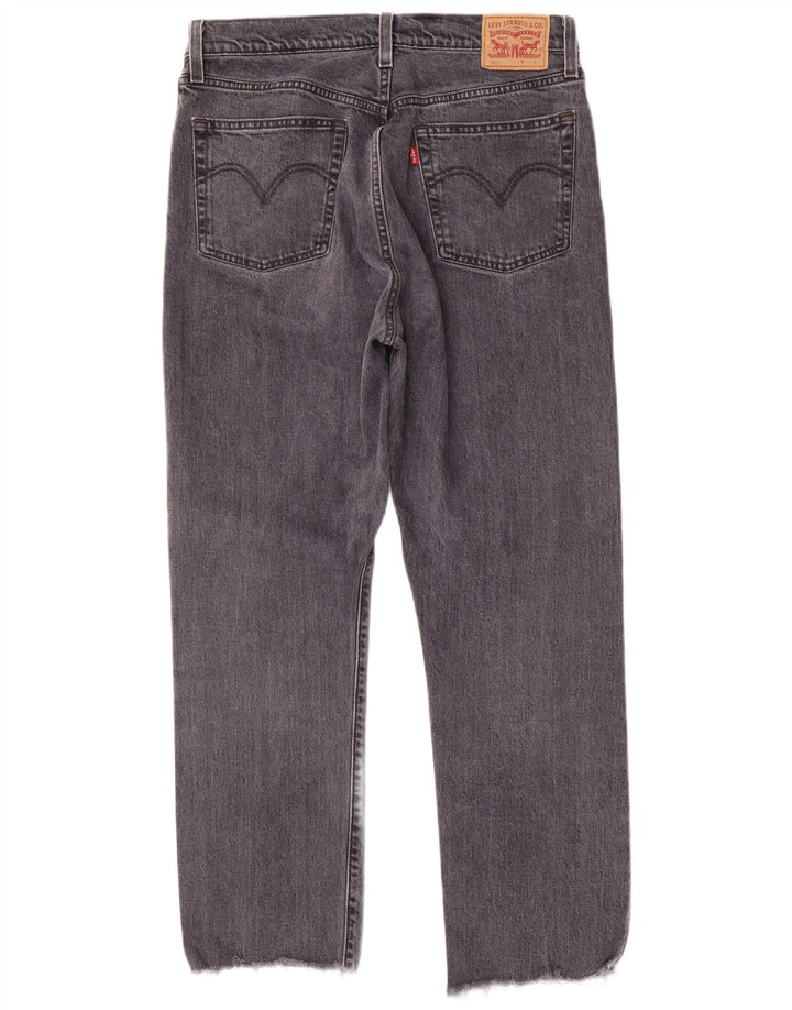 LEVI'S Herren 501 Straight Jeans W31 L28 Graue Baumwolle