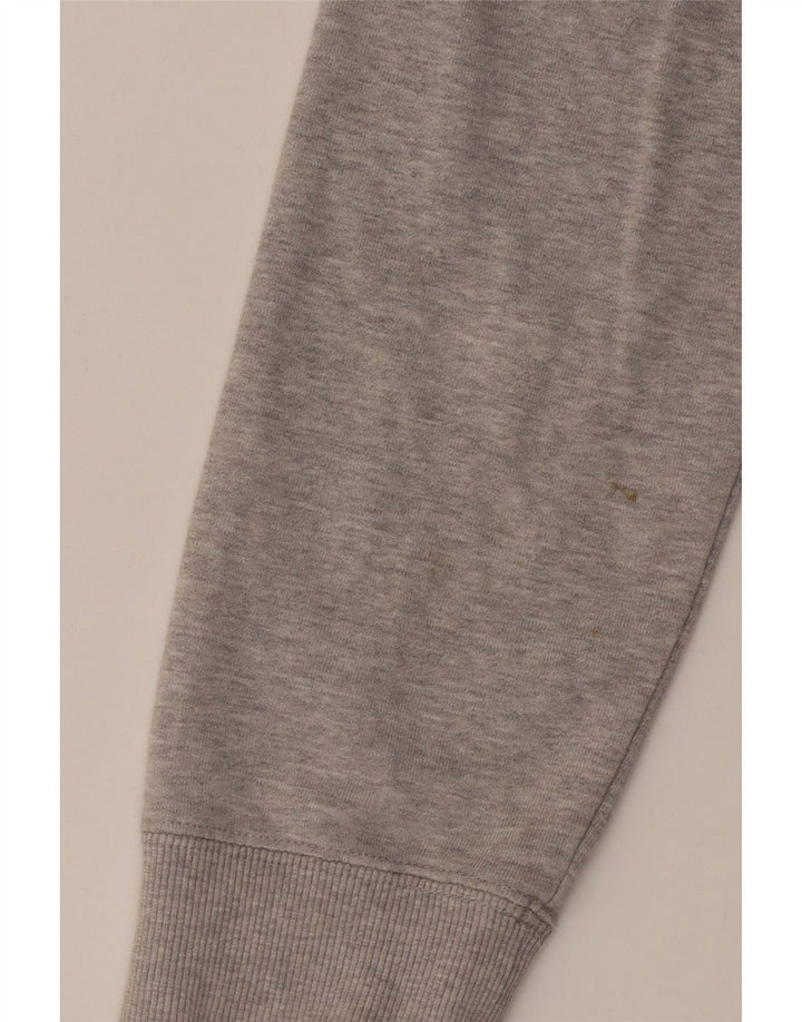 ADIDAS Herren Grafik-Sweatshirt-Pullover aus mittelgrauer Baumwolle