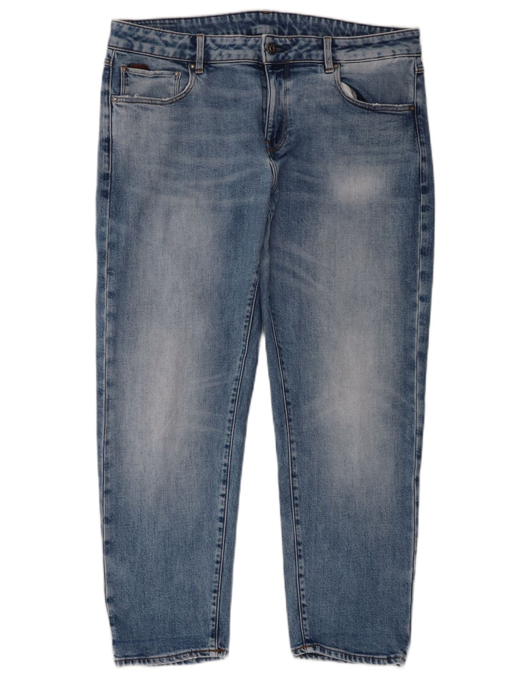 G-Star Herren Straight Jeans W32 L27 Blaue Baumwolle