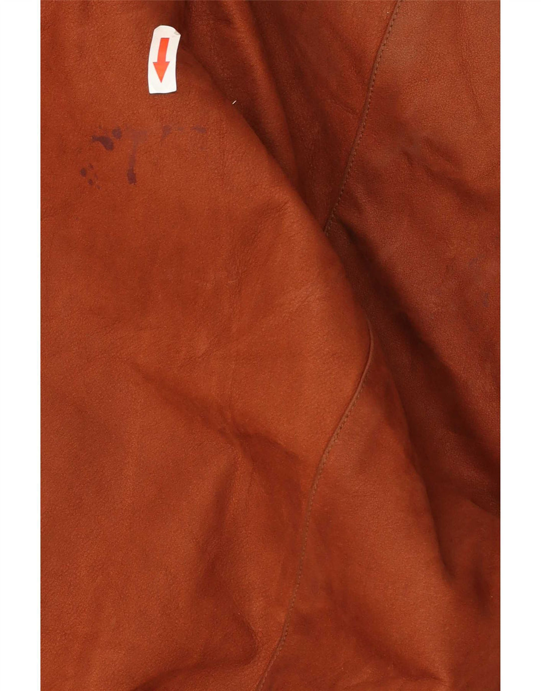 Vintage Damen Ledermantel UK 20 2XL Braun