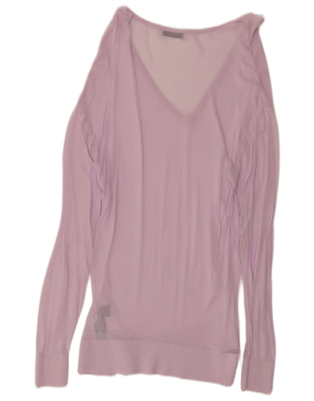 Durchsichtiges Blusenoberteil für Damen von Zara, UK 10, Größe S, rosa Viskose