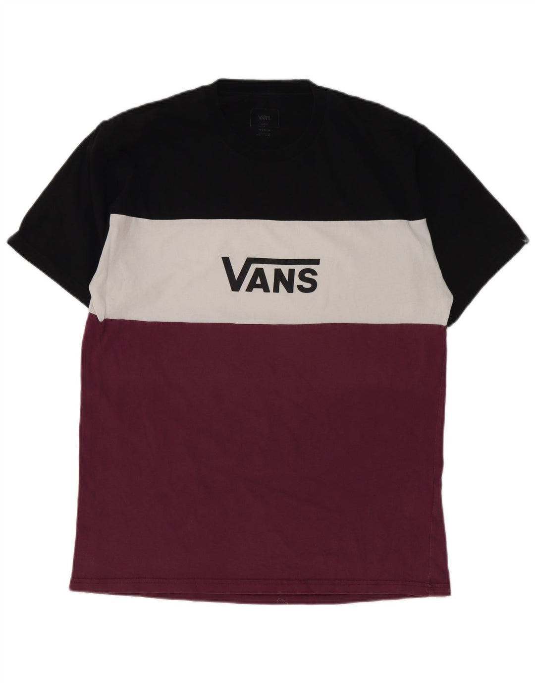 Vans Herren-T-Shirt mit Grafik, groß, mehrfarbig, Colourblock-Baumwolle