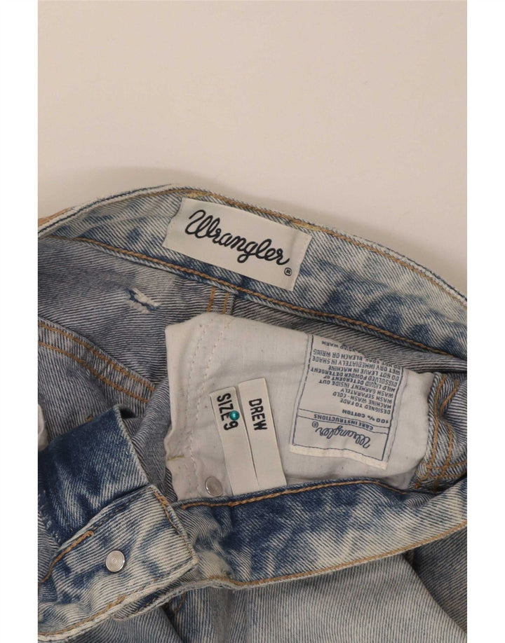 Wrangler Damen Drew Distressed Tapered Jeans US 9 Medium W28 L28 Blau
