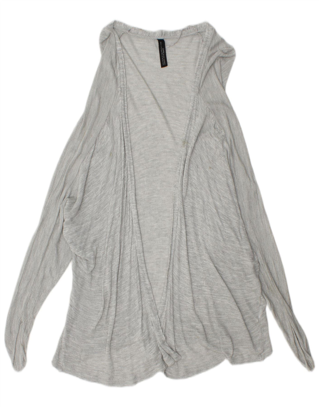 Offener Cardigan für Damen von Zara, Gr. 12, Mittelgrau
