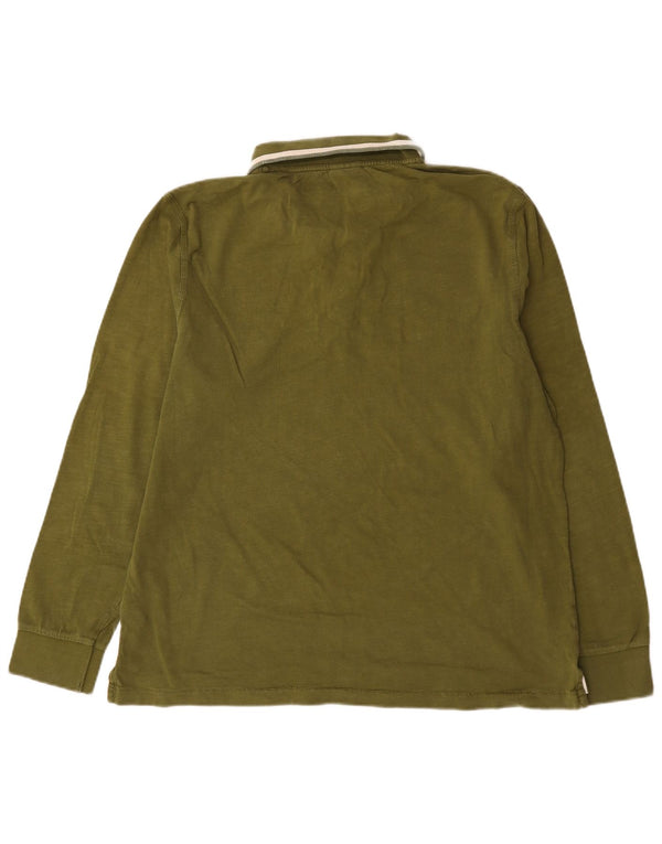 Napapijri Herren Grafik-Langarm-Poloshirt 2XL Khaki