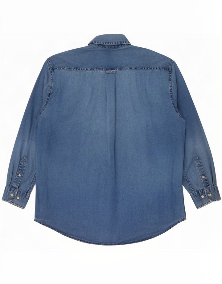 Gant Herren Jeanshemd XL Blau Baumwolle