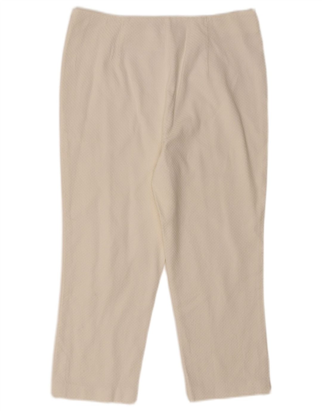 Luisa Spagnoli Damen Caprihose IT 44 Medium W30 L21 Weiße Baumwolle