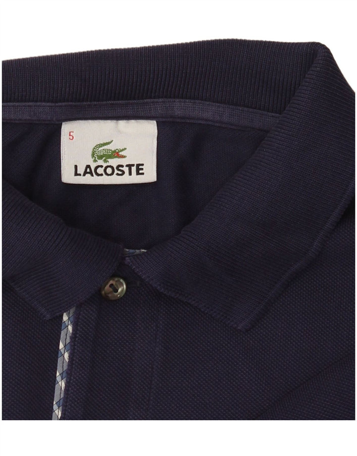 Lacoste Herren-Poloshirt, Größe 5, groß, Marineblau