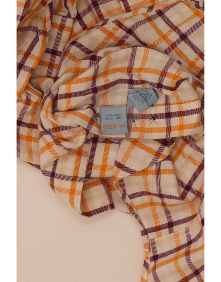 Harmont & Blaine Herrenhemd, groß, orange kariert, Baumwolle