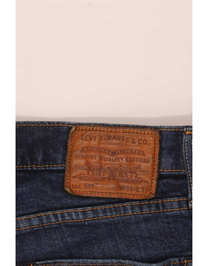 Levi's Herren 511 Slim Jeans W31 L30 Blaue Baumwolle
