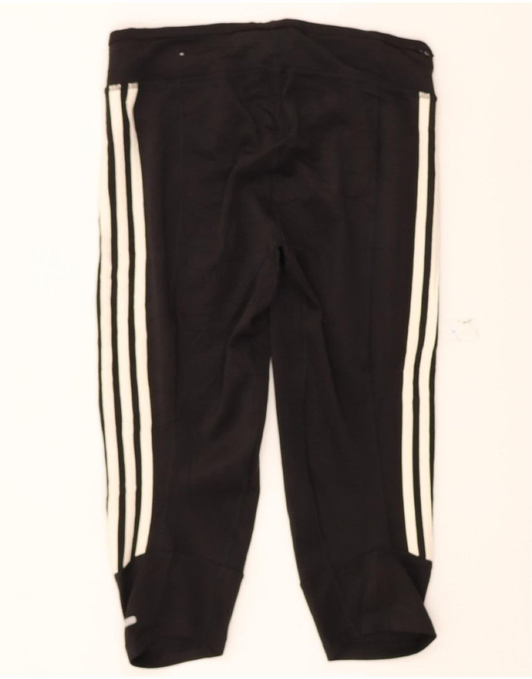 ADIDAS Womens Climalite Capri Leggings UK 12/14 Medium Black Polyester Vintage Adidas and Second-Hand Adidas from Messina Hembry 