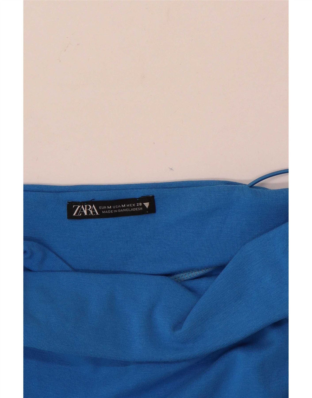 Zara Damen Sommerkleid UK 12 Mittelblau
