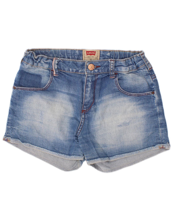 Levi's Jeansshorts im Used-Look für Mädchen, 13–14 Jahre, W26, blaue Baumwolle