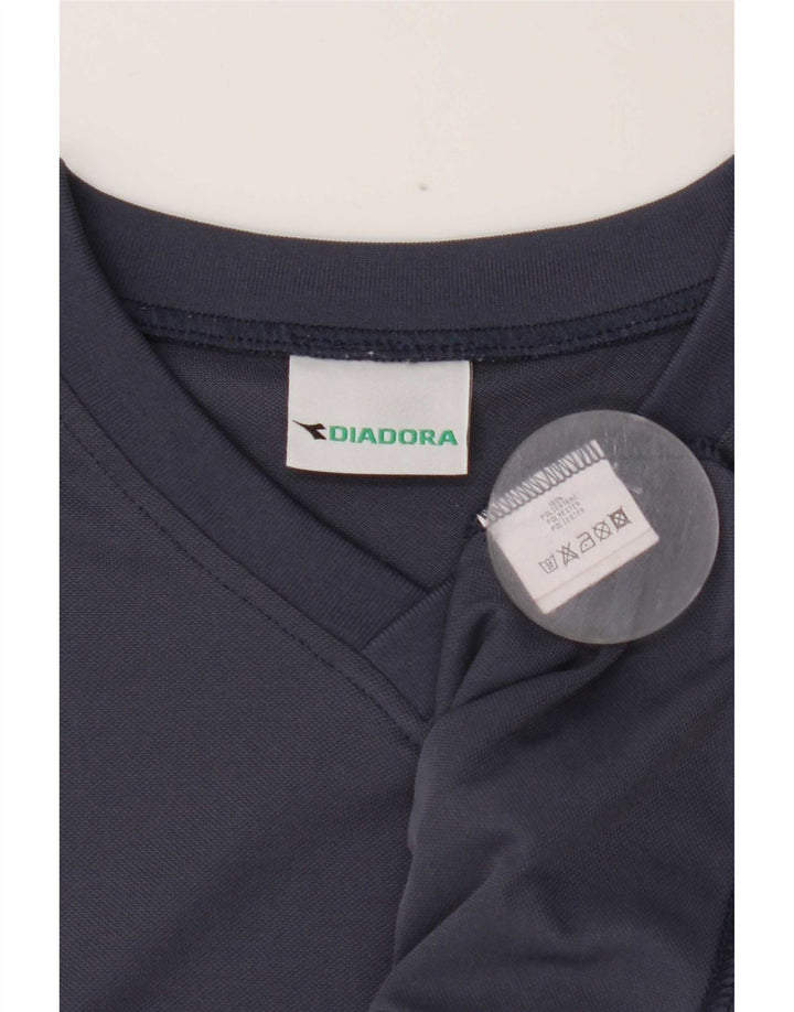 Diadora Herren T-Shirt Top Medium Marineblau Polyester