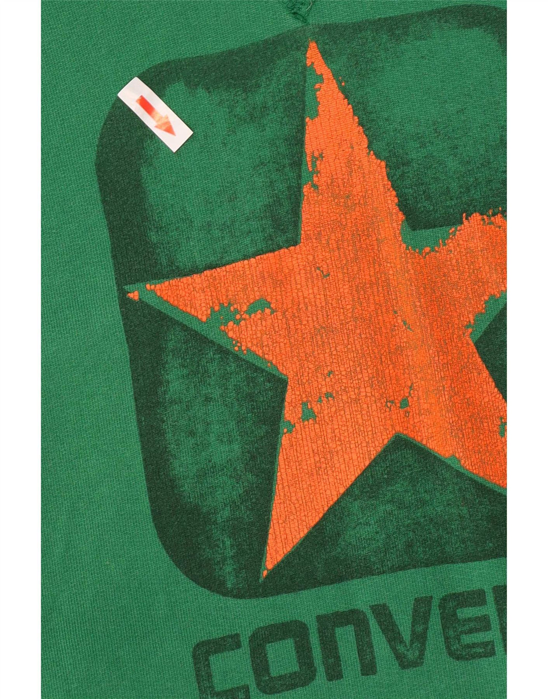 Converse Herren-Kapuzenpullover mit Grafik, groß, grüne Baumwolle