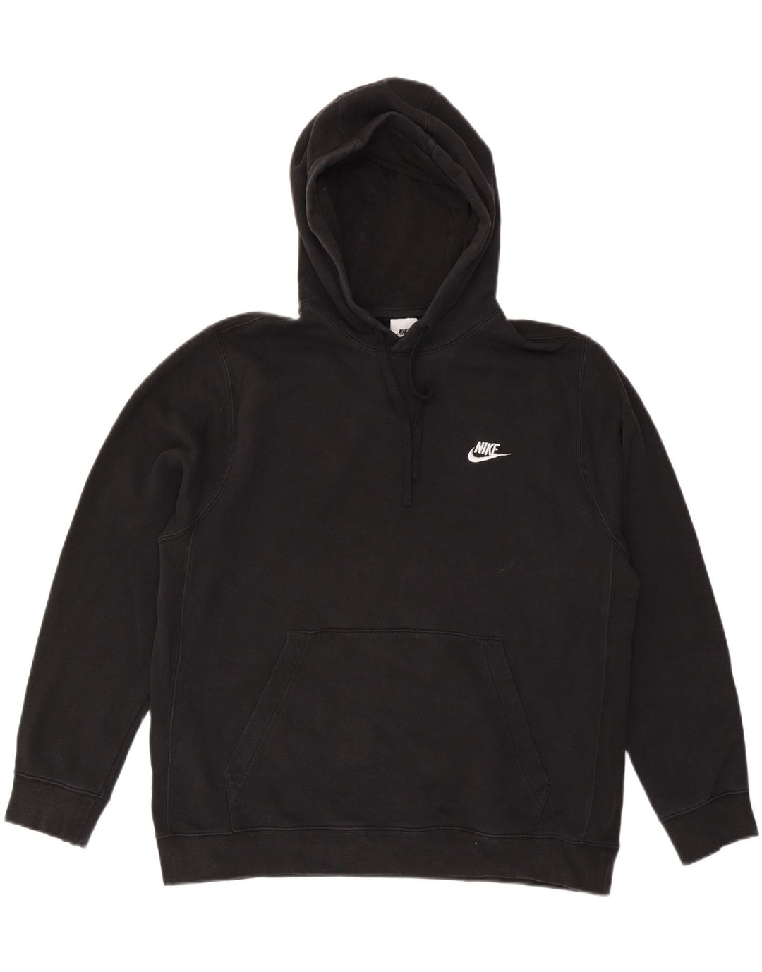 NIKE Herren-Kapuzenpullover, groß, schwarze Baumwolle