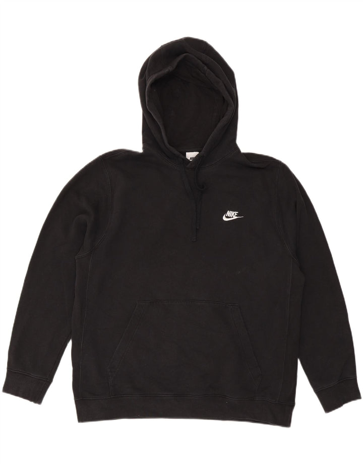 NIKE Herren-Kapuzenpullover, groß, schwarze Baumwolle