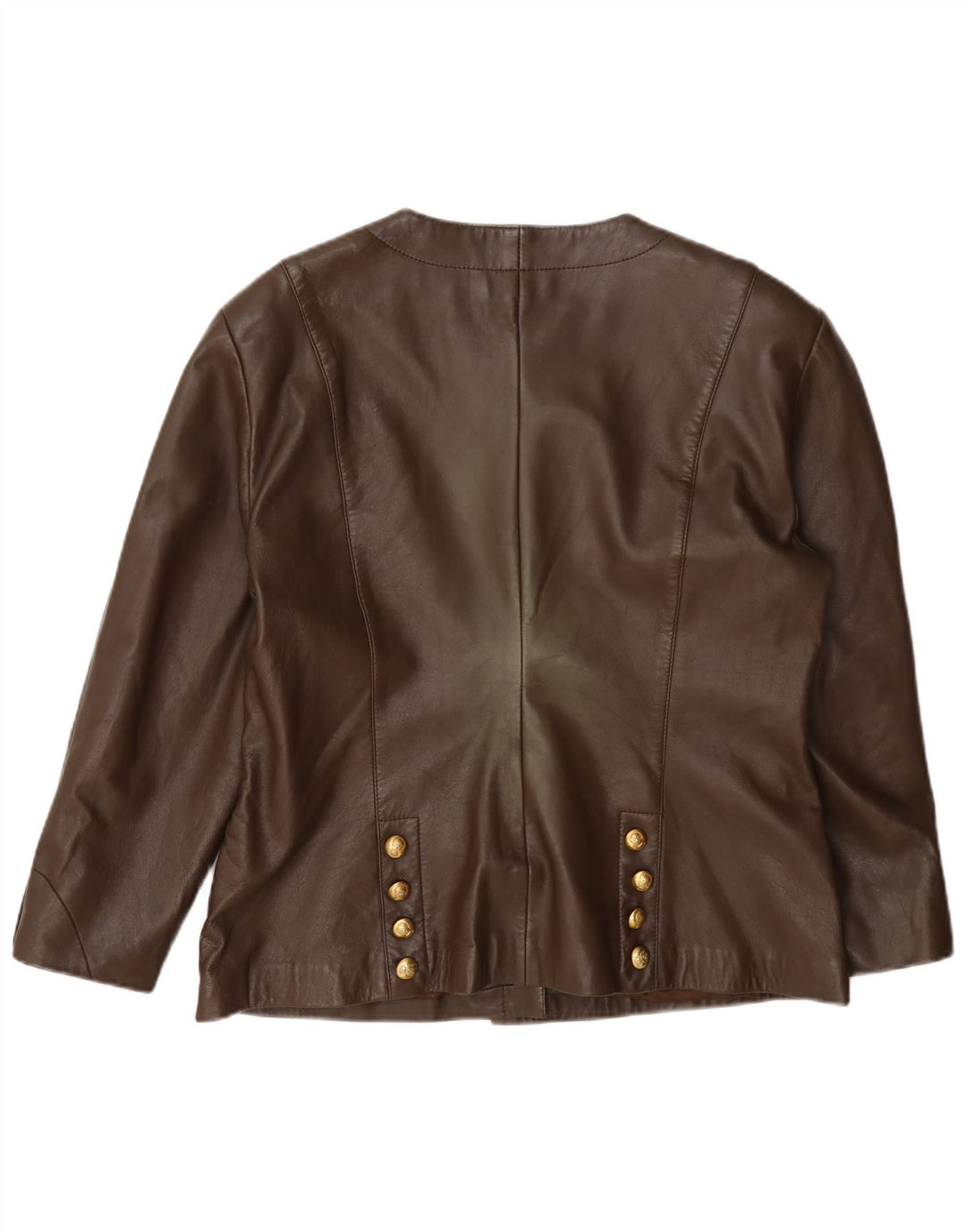 Alba Moda Damen Lederblazer Jacke UK 14 Mittelbraun