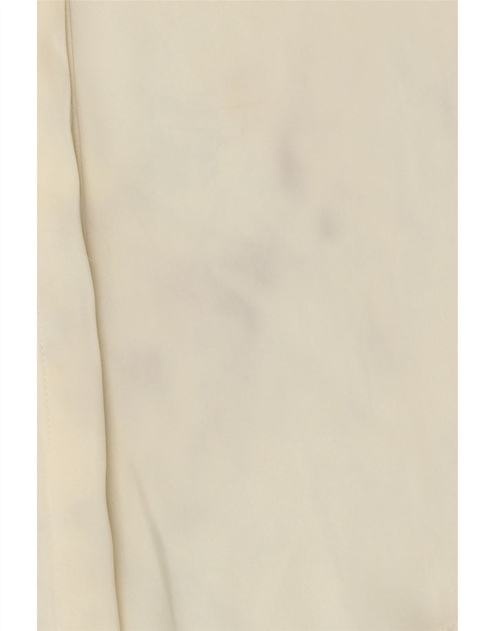 Zara Damen Hemdbluse UK 6 XS Off White Polyester
