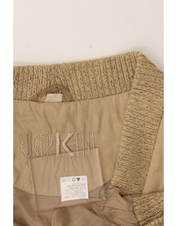 ROGER KENT Mens Cardigan Sweater XL Beige Polyacrylic Vintage Roger Kent and Second-Hand Roger Kent from Messina Hembry 