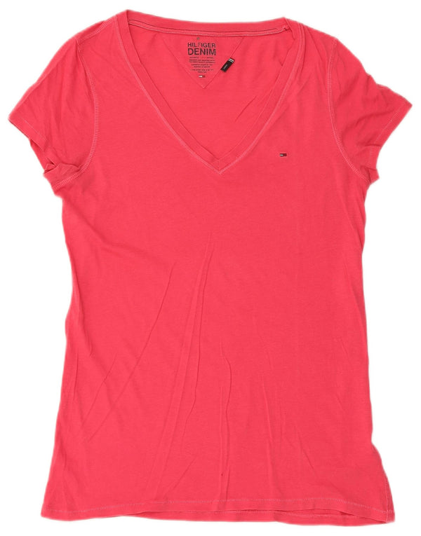 Tommy Hilfiger Damen T-Shirt Top UK 14 Large Pink