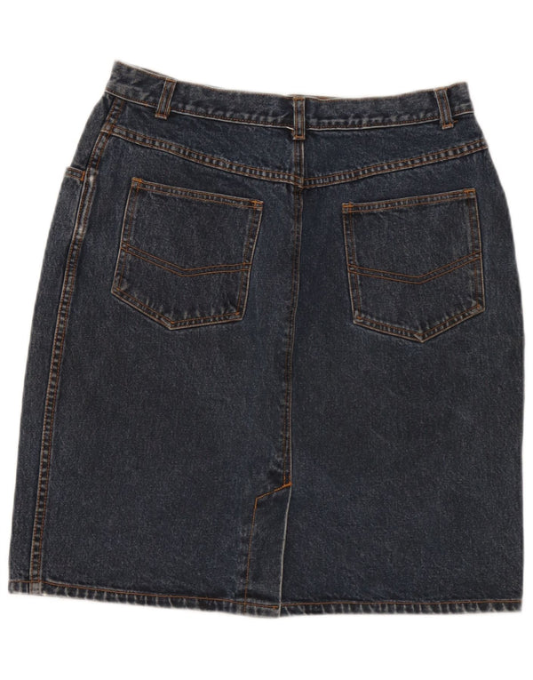 Jinglers Damen Jeansrock EU 44 Large W32 Blaue Baumwolle