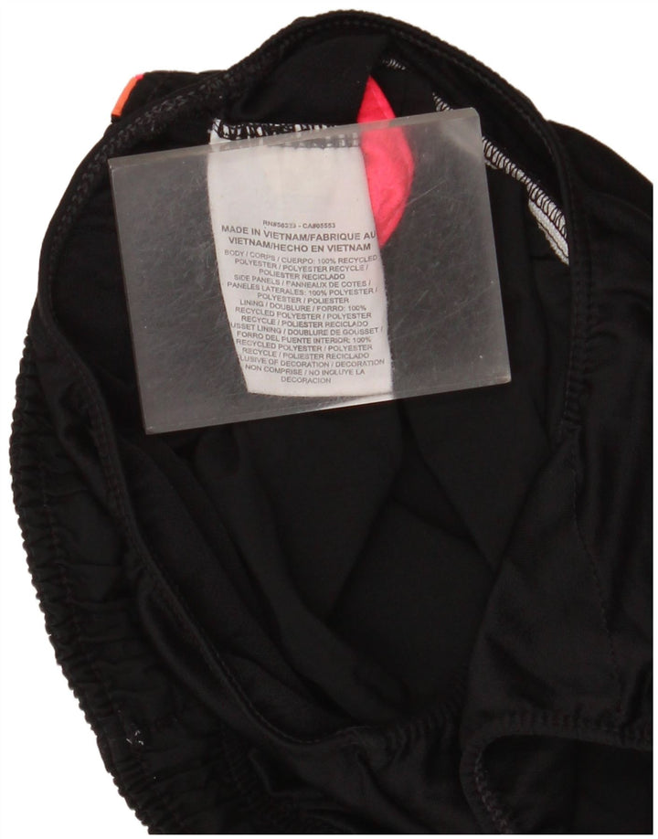 Nike Damen-Sportshorts UK 6 XS Schwarzes Colourblock-Polyester